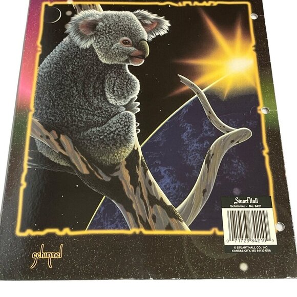 Vintage Folder‎ Lot Animals Tiger Fish Koala Bear 3 Pack Duo Tang Stuart Hall - Picture 4 of 6